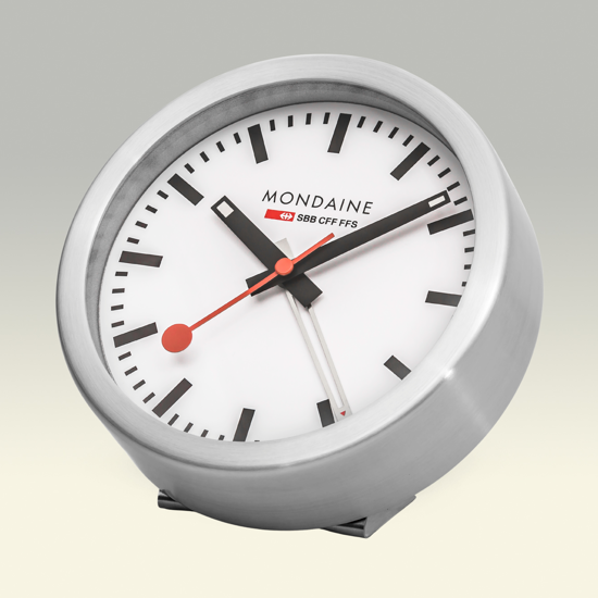 Picture of Mondaine table clock with alarm function Ø 12.5 cm