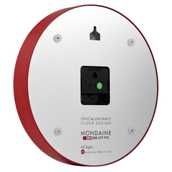 Picture of Mondaine wall clock Ø 25 cm, red/white