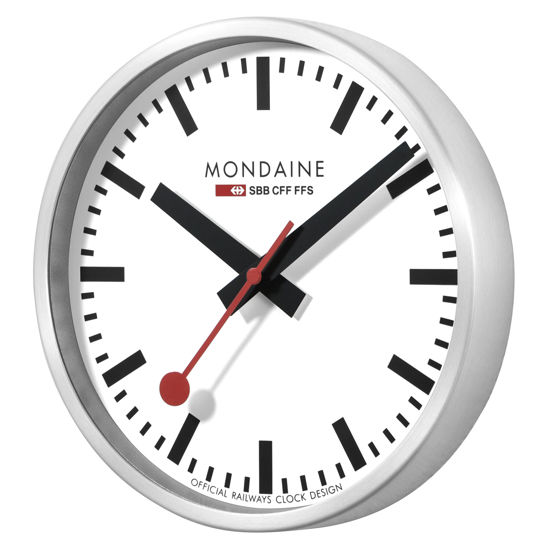 Picture of Mondaine wall clock Ø 25 cm, red/white
